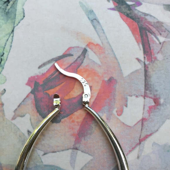 🤍new. silver hoop earrings - Picture 6 of 10